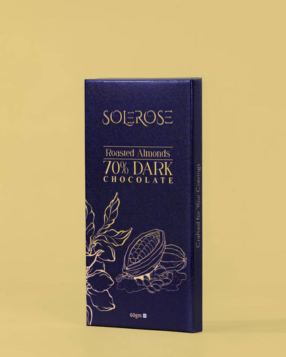70% Dark Chocolate With Roasted Almonds