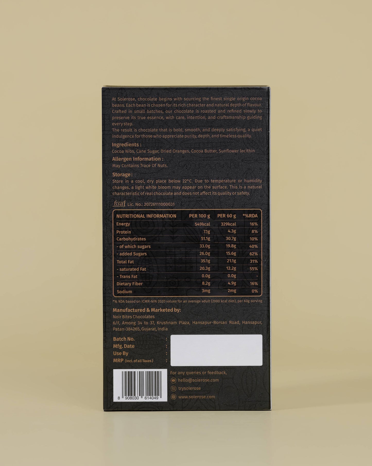 70% Dark Chocolate with Oranges