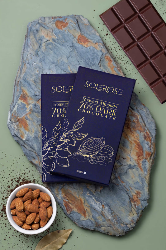 70% Dark Chocolate With Roasted Almonds