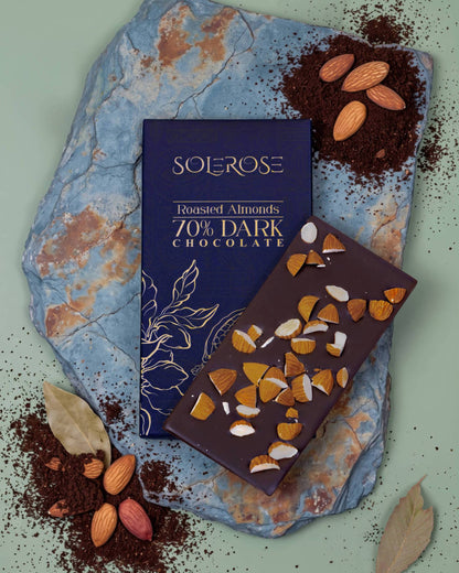 70% Dark Chocolate With Roasted Almonds