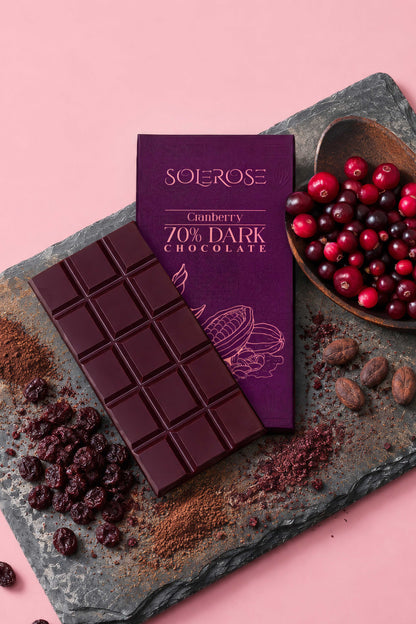 70% Dark Chocolate with Cranberry